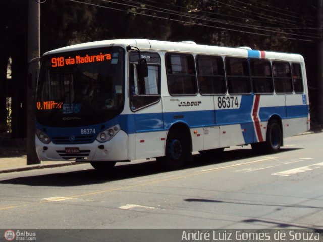 Auto Viação Jabour 86374 na cidade de Rio de Janeiro, Rio de Janeiro, Brasil, por André Luiz Gomes de Souza. Número da foto: #198363.