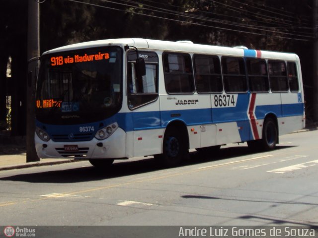 Auto Viação Jabour 86374 na cidade de Rio de Janeiro, Rio de Janeiro, Brasil, por André Luiz Gomes de Souza. ID da foto: 198363.