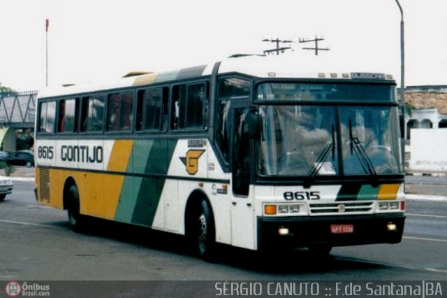 Empresa Gontijo de Transportes 8615 na cidade de Feira de Santana, Bahia, Brasil, por Sérgio Augusto Braga Canuto. ID da foto: 200914.