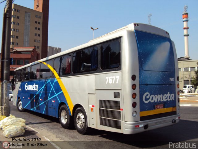 Viação Cometa 7677 na cidade de São Paulo, São Paulo, Brasil, por Cristiano Soares da Silva. ID da foto: 201970.