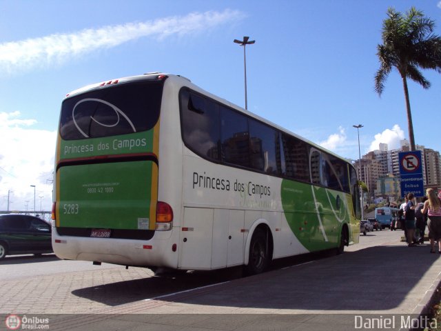 Expresso Princesa dos Campos 5283 na cidade de Florianópolis, Santa Catarina, Brasil, por Daniel Motta. ID da foto: 201765.