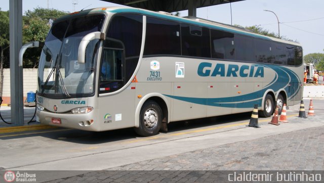 Viação Garcia 7431 na cidade de São Paulo, São Paulo, Brasil, por Claldemir Butinhao. Número da foto: #202122.
