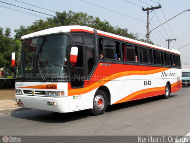 Isadora 1843 na cidade de São Paulo, São Paulo, Brasil, por Nerilton F.  ônibus. Número da foto: #202484.
