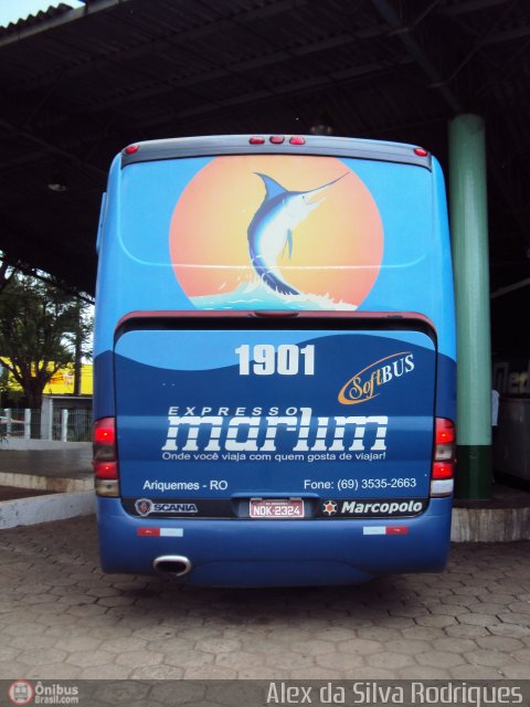 Expresso Marlim 1901 na cidade de Porto Velho, Rondônia, Brasil, por Alex da Silva Rodrigues. Número da foto: #203301.