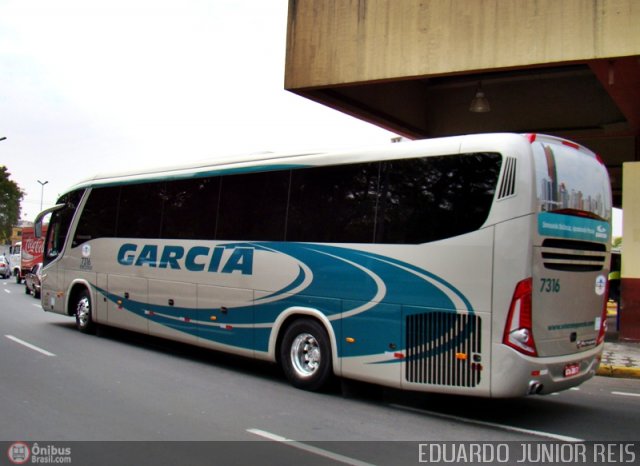 Viação Garcia 7316 na cidade de Sorocaba, São Paulo, Brasil, por EDUARDO - SOROCABUS. ID da foto: 203512.