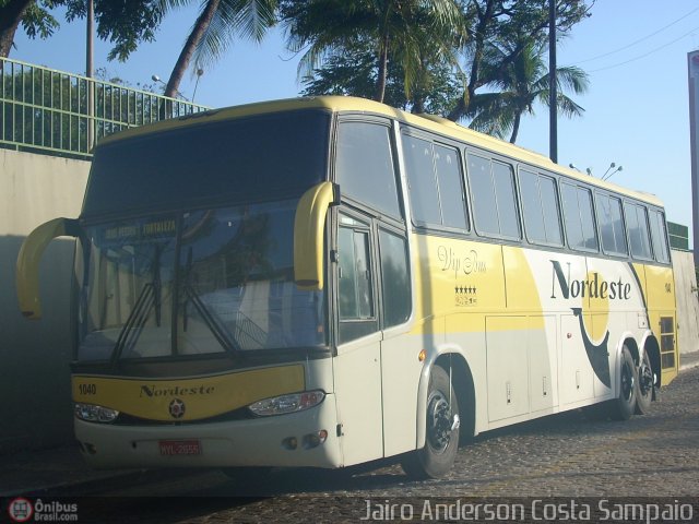 Viação Nordeste 1040 na cidade de Fortaleza, Ceará, Brasil, por Jairo Anderson Costa Sampaio. Número da foto: #203586.