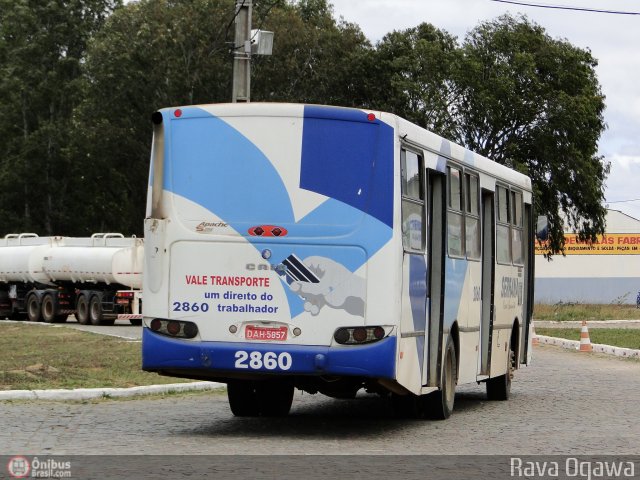Serrana Transportes e Turismo 2860 na cidade de Vitória da Conquista, Bahia, Brasil, por Antonio Carlos Pangardi. Número da foto: #203369.