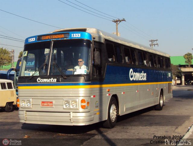 Viação Cometa 1333 na cidade de São Paulo, São Paulo, Brasil, por Cristiano Soares da Silva. ID da foto: 205083.