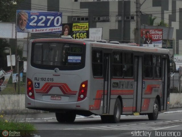 Viação Resendense RJ 192.015 na cidade de Volta Redonda, Rio de Janeiro, Brasil, por Sidcley Lourenço. Número da foto: #206039.