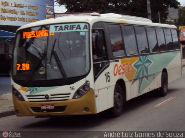 Transportes Zona Oeste 16 na cidade de Rio de Janeiro, Rio de Janeiro, Brasil, por André Luiz Gomes de Souza. Número da foto: #192505.